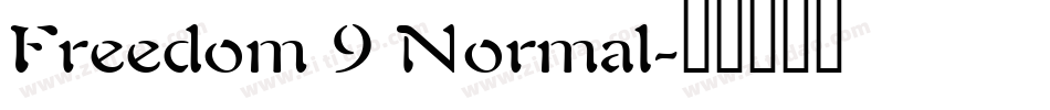 Freedom 9 Normal字体转换
